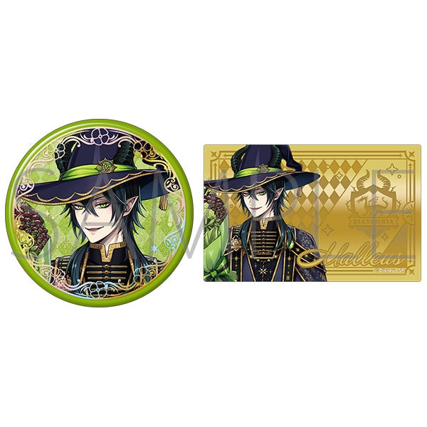 Twisted Wonderland Bloom Birthday Aurora Foil Stamped Can Badge & Metal Card Set Preorder