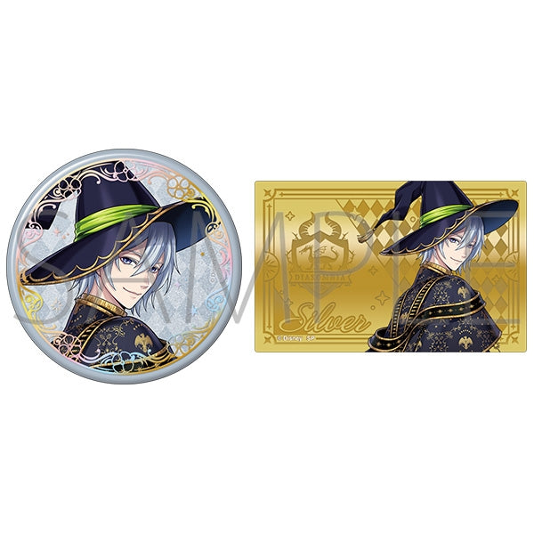 Twisted Wonderland Bloom Birthday Aurora Foil Stamped Can Badge & Metal Card Set Preorder