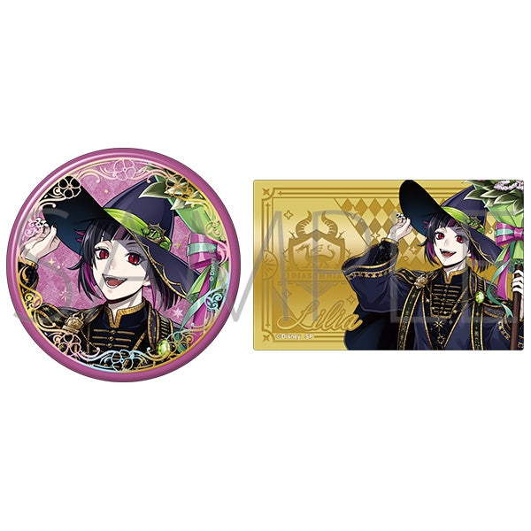 Twisted Wonderland Bloom Birthday Aurora Foil Stamped Can Badge & Metal Card Set Preorder