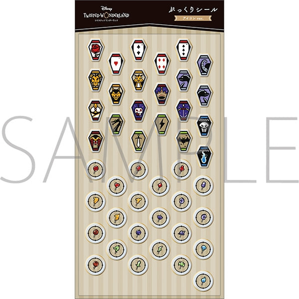 Twisted Wonderland Puffy Stickers Icon ver. Preorder