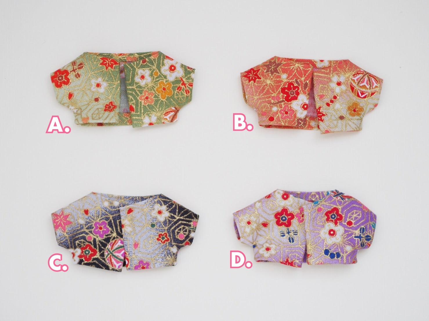 Sakura Haori Jacket for 10cm Plushie - Moko's Boutique