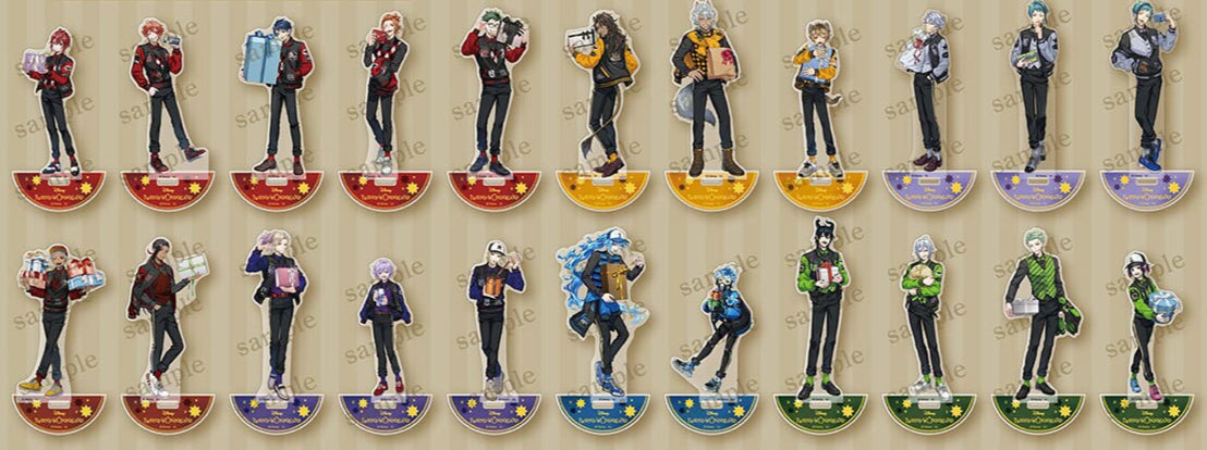 Twisted Wonderland Union Birthday Gold Foil Standee Preorder (22 Characters)