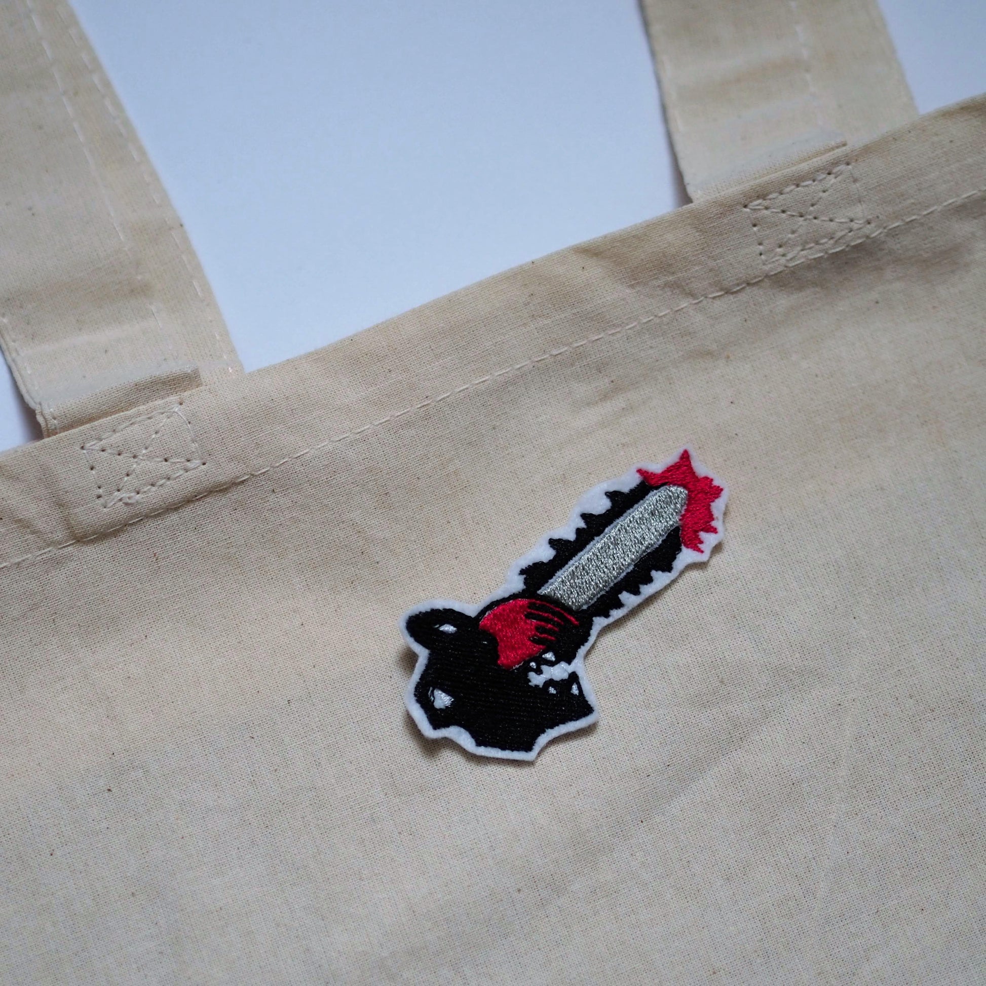 Chainsaw Man Embroidery Totes Bags and Iron on Patches - Moko's Boutique
