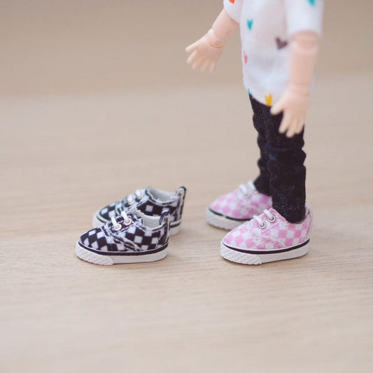 Checker Sneakers - Moko's Boutique
