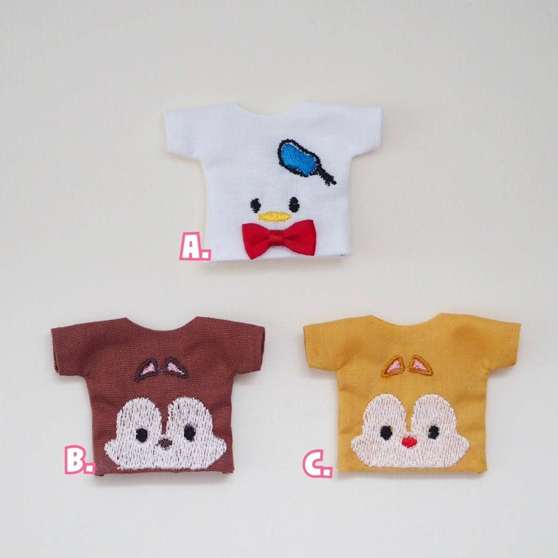 Chip & Dale + Donald Embroidery T-Shirts - Moko's Boutique