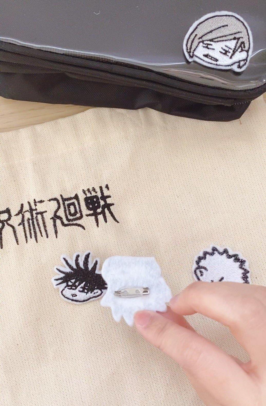 Jujutsu Kaisen Embroidery Iron On Pins & Patches - Moko's Boutique