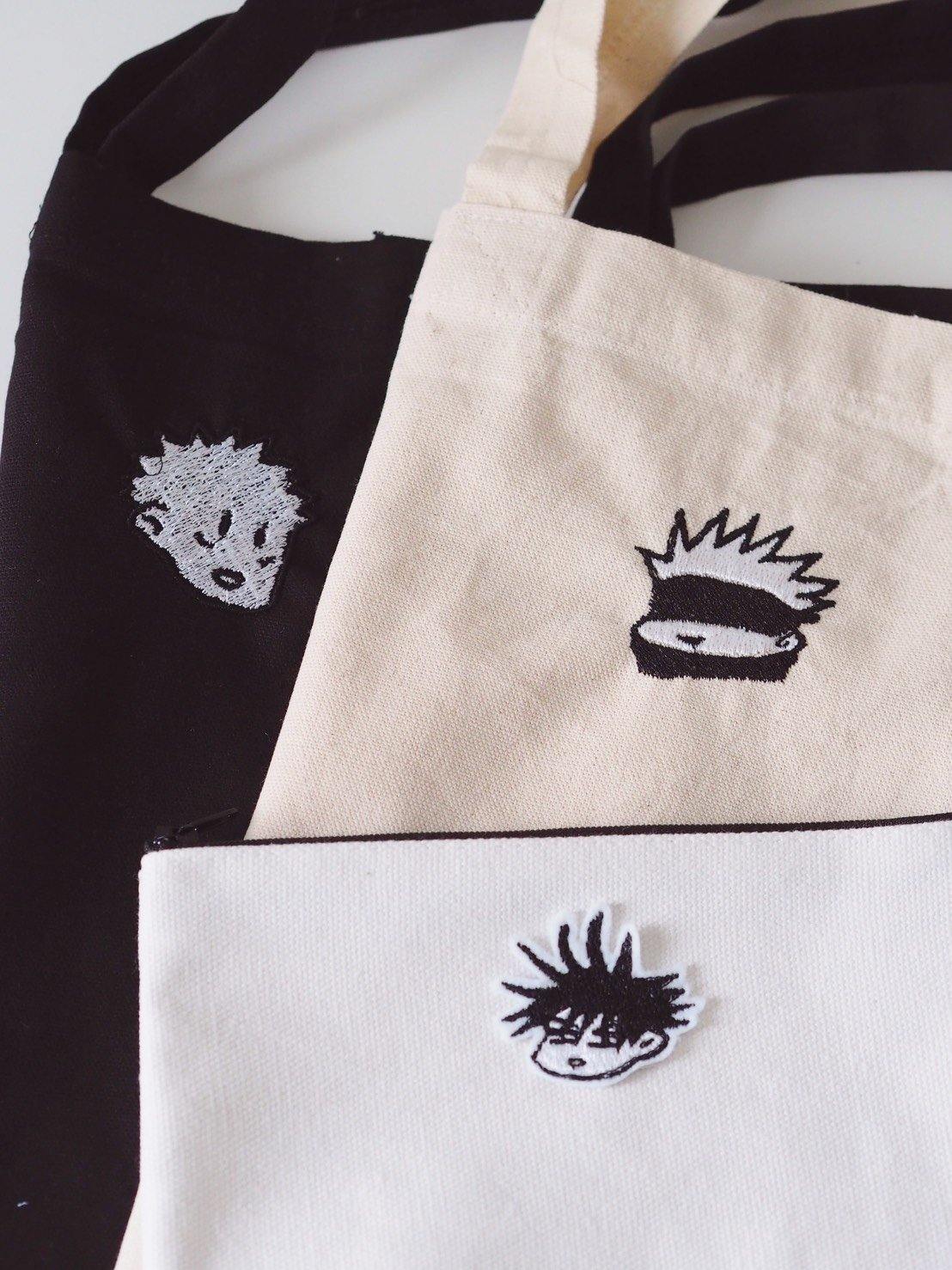 Jujutsu Kaisen Embroidery Totes Bags - Moko's Boutique