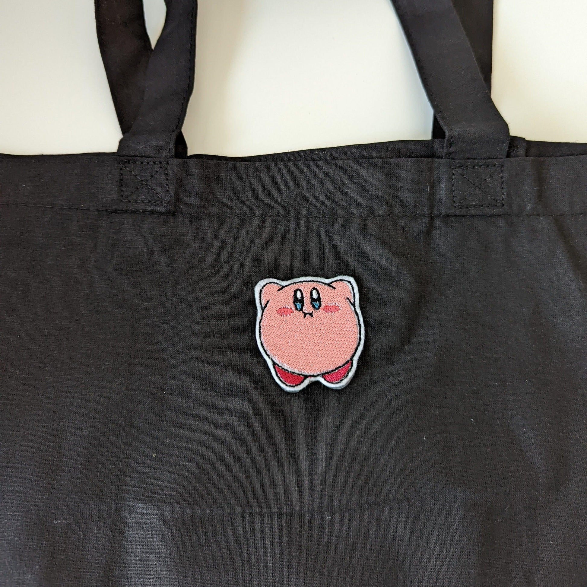 Kirby Mouthful Mode Car Karby Embroidery Totes Bags + Patches - Moko's Boutique