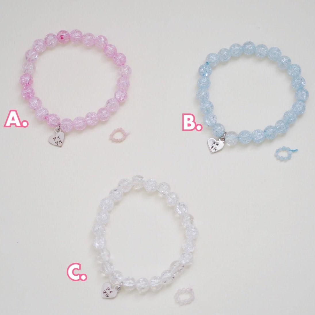 Maru Matching Beaded Bracelets Set for Dolls and Owners - Shattered bead - Moko's Boutique