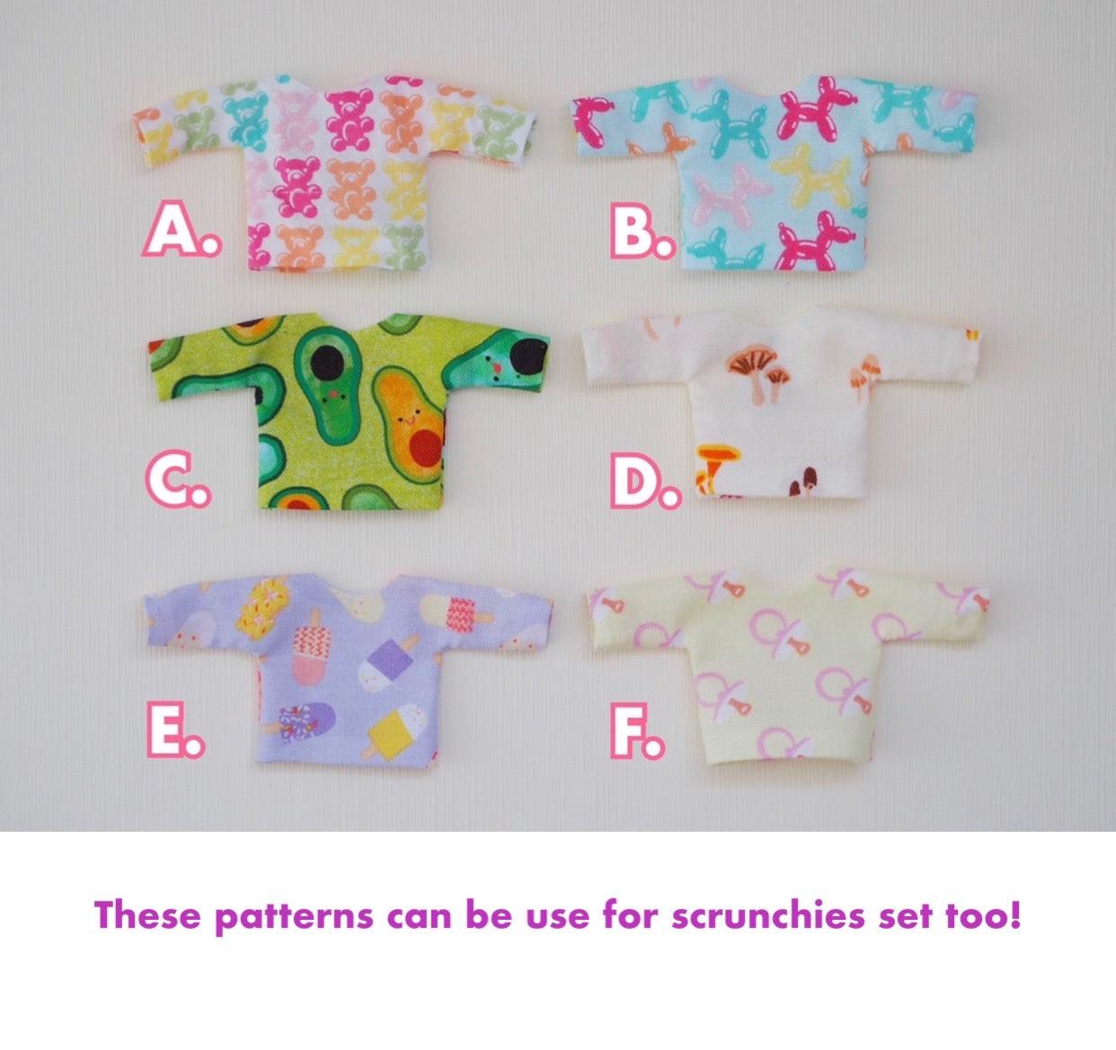 Matching Scrunchies and T-shirt Sets for Dolls and Owners - Moko's Boutique