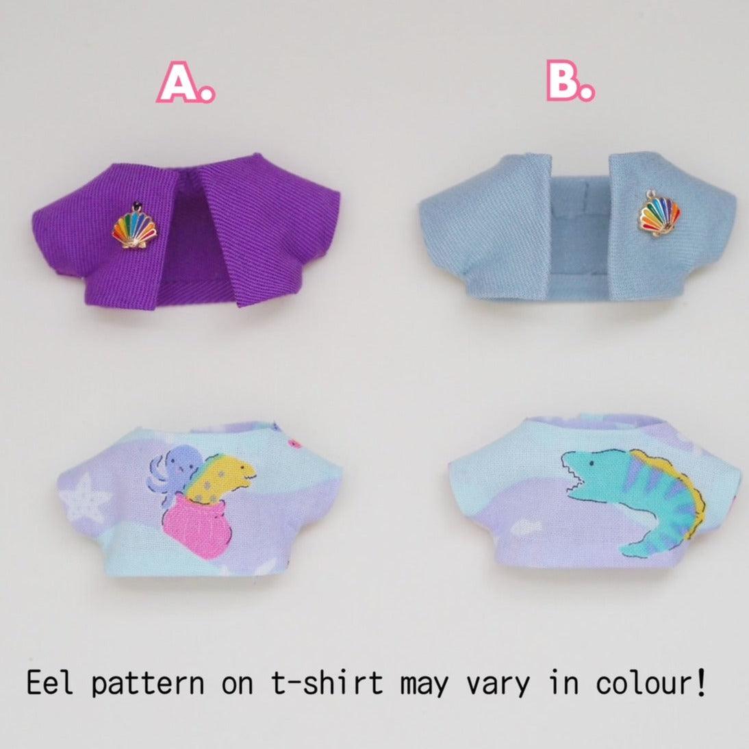 Ocean Haori + T-shirt Sets for 10 cm Nui Plush - Moko's Boutique