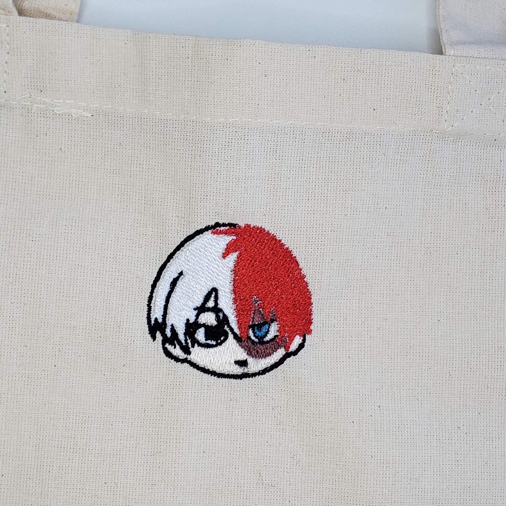 My Hero Academia Embroidery Shoto Todoroki Embroidery Totes Bag - Moko's Boutique