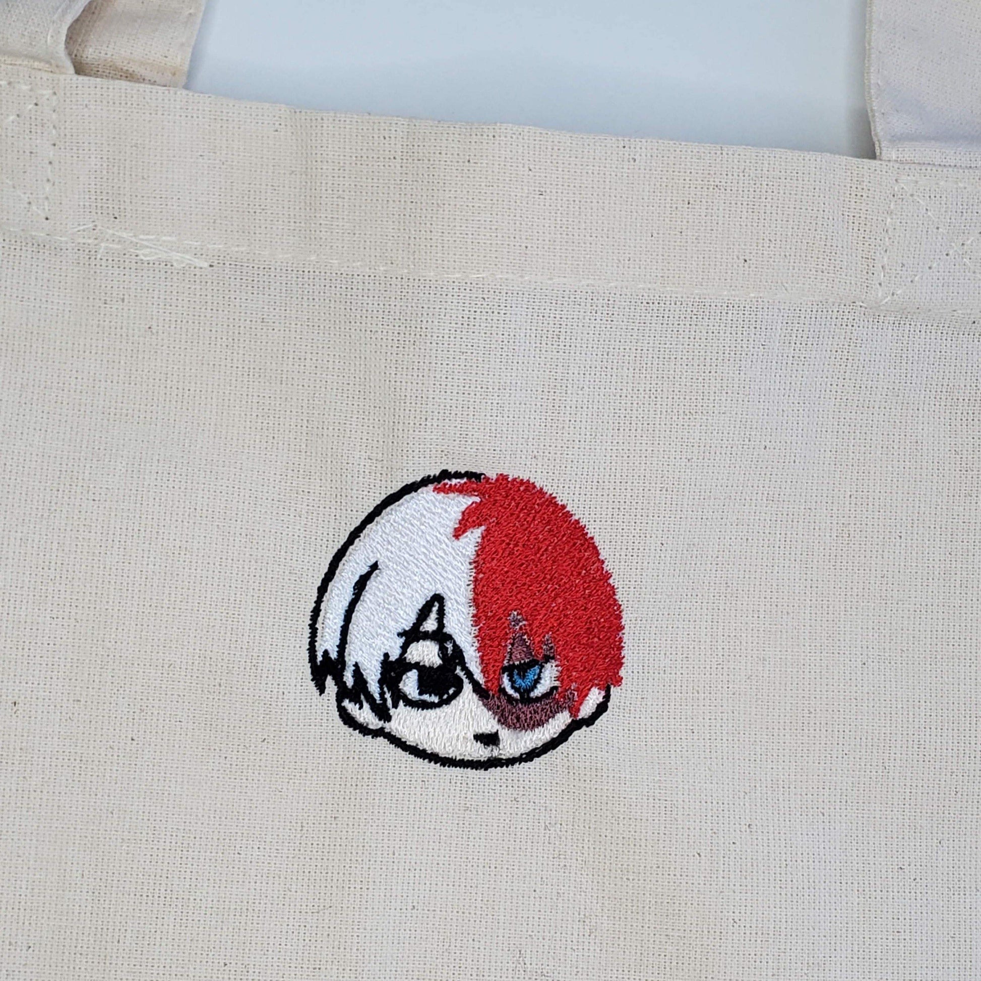 My Hero Academia Embroidery Shoto Todoroki Embroidery Totes Bag - Moko's Boutique