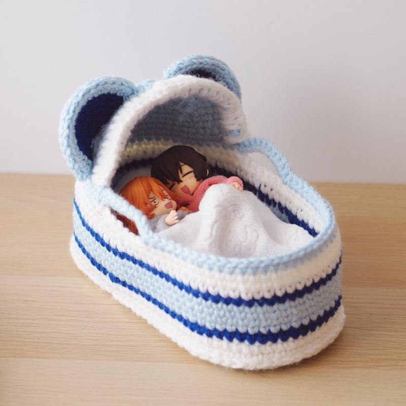 Sleeping Basket for Nendoroid Doll, Obitsu 11, and dolls - Moko's Boutique