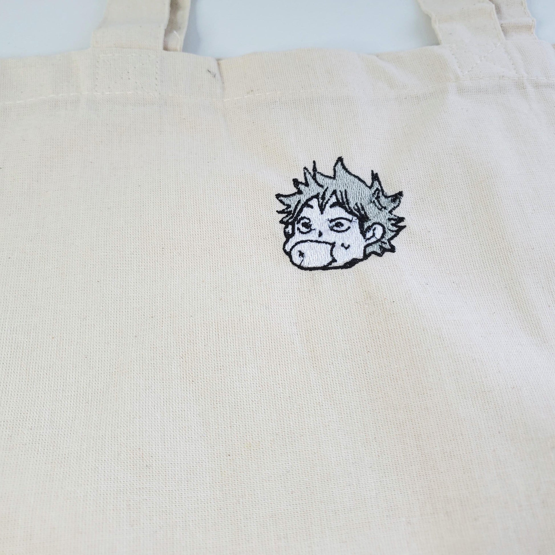 Haikyuu Character Heads Embroidery Totes Bags - Moko's Boutique