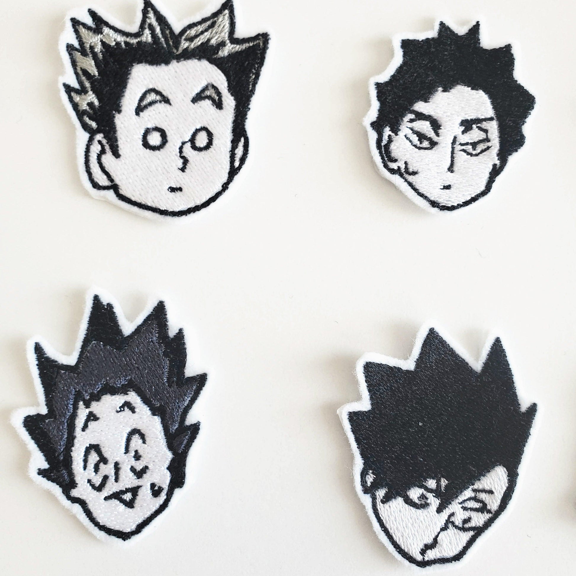 Haikyuu Character Heads Iron On Pins & Patches - Moko's Boutique